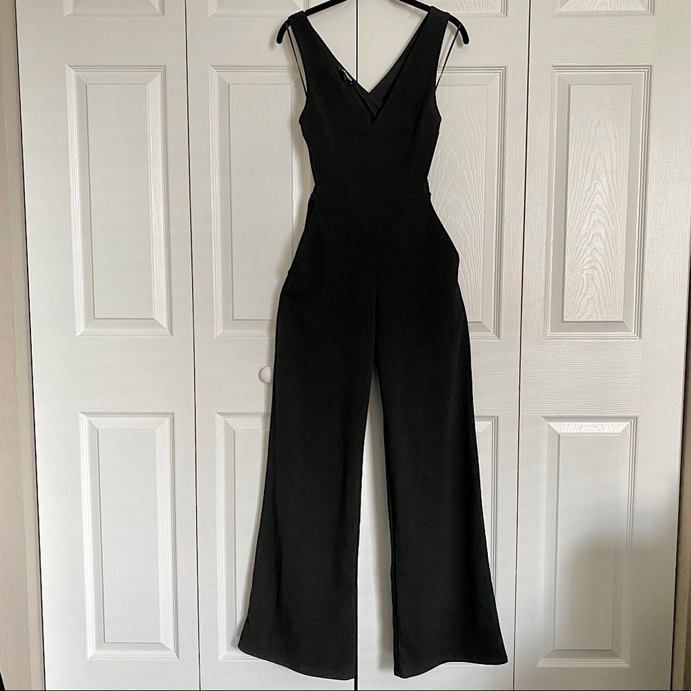 Express Black Cross-back Jumpsuit
